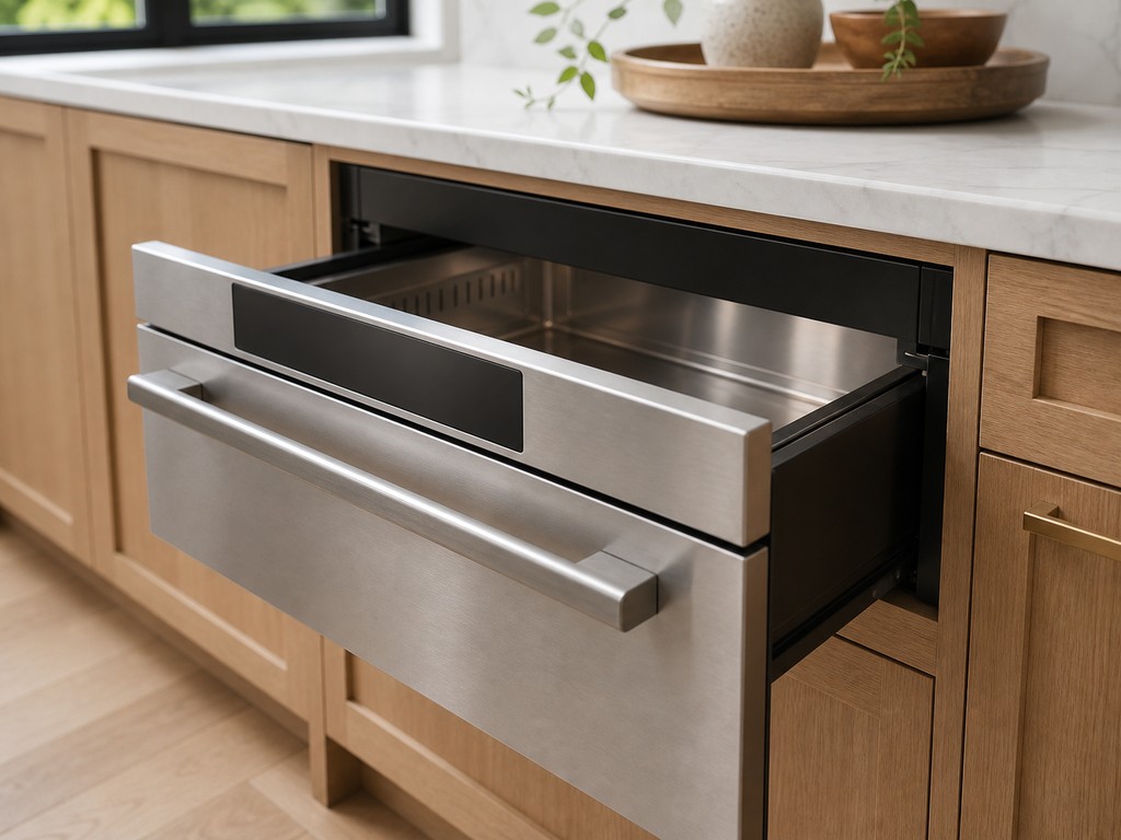 Built-in microwave / convection drawer