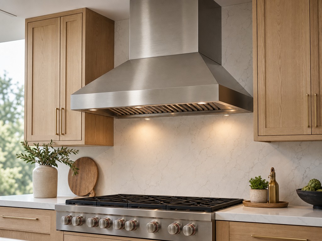 Stainless pro-style range hood