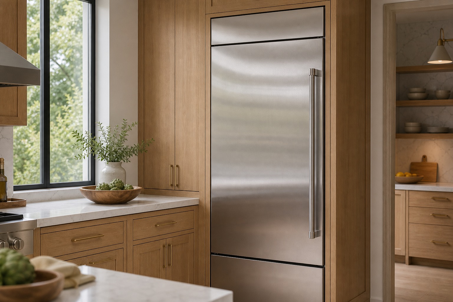 Viking-style built-in refrigerator column