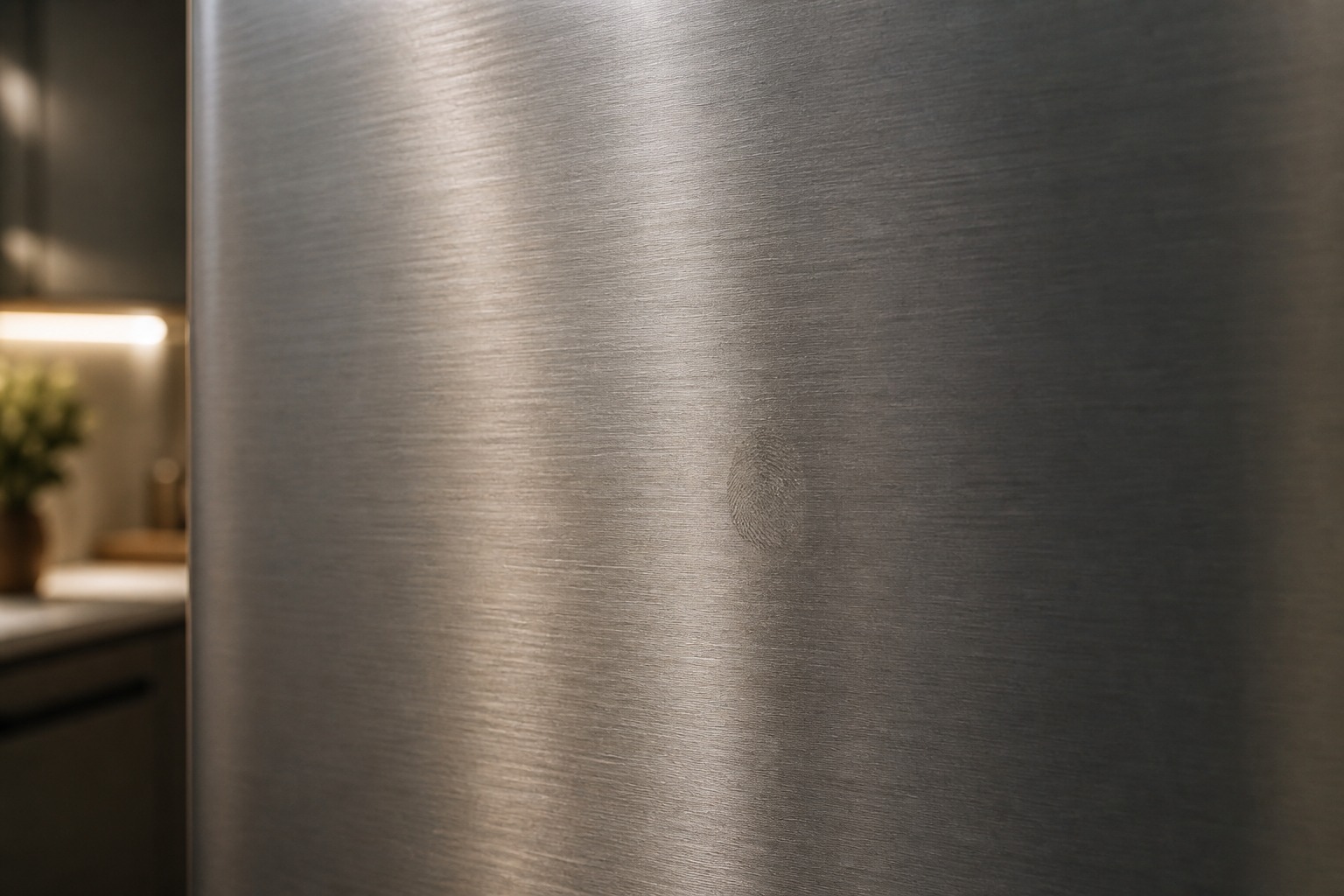Brushed stainless appliance panel